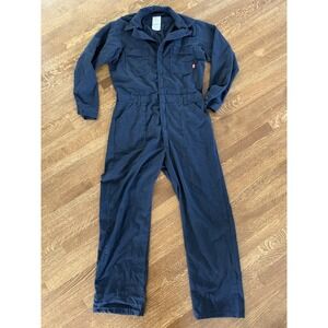 US Navy Coveralls Mens 46XXL Blue Utility Flame Resistant FR Workwear Mechanic